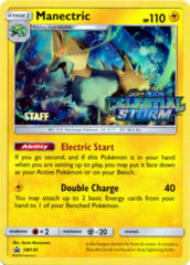 Manectric SM130 Wave Holo STAFF Promo - SM7 Celestial Storm Prerelease